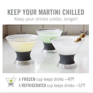 Host martini freeze cooling cup - boxed set of 2 - 9 ounce each - NIB